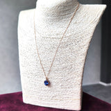 天然タンザナイト 天然ダイヤモンド 18金ネックレス