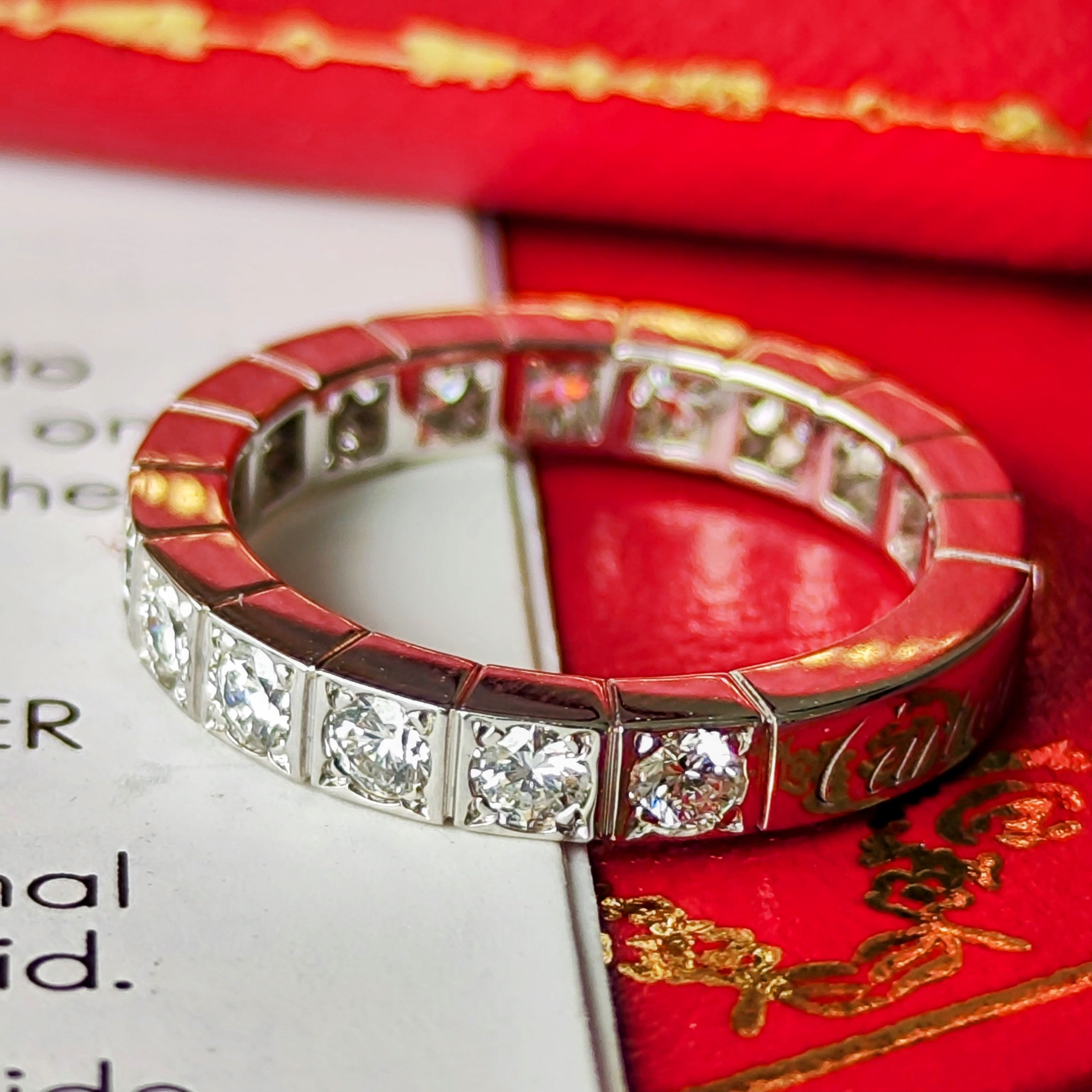 Cartier カルティエ ラニエール フルダイヤ 18金WG 47