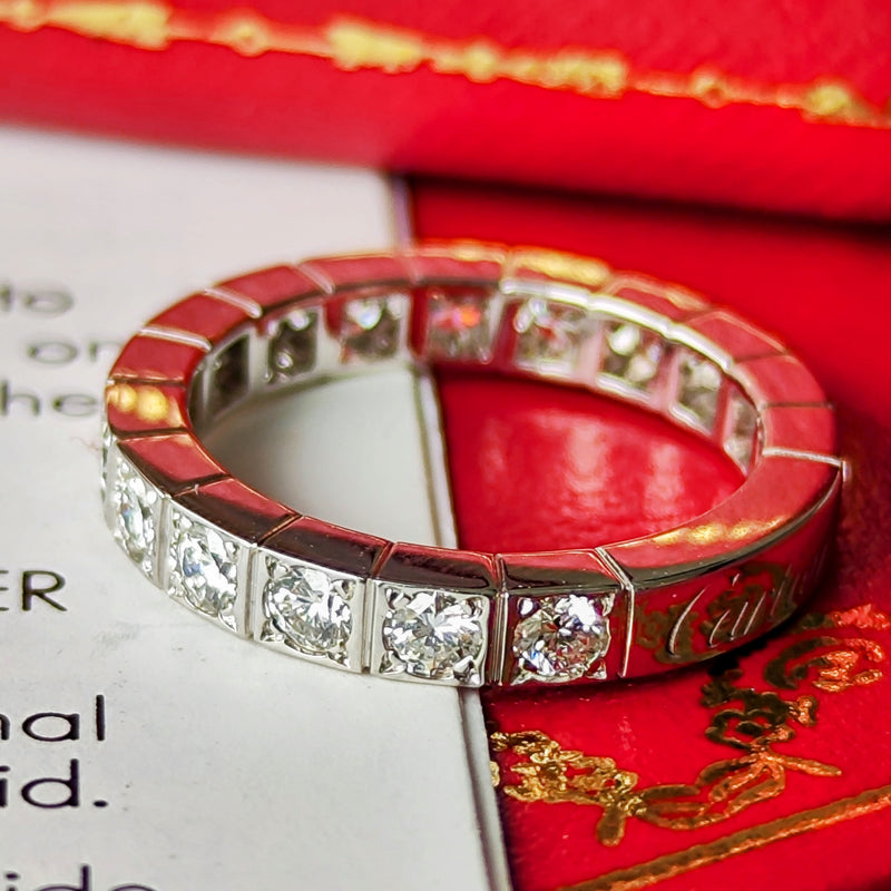 Cartier カルティエ ラニエール フルダイヤ 18金WG 47