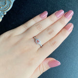 天然パパラチアサファイア 天然ダイヤモンド リング