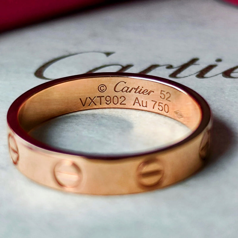 Cartier カルティエ ミニラブリング 18金PG 12号