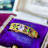 【アフガントルマリン】天然トルマリン 天然デマントイドガーネット リング