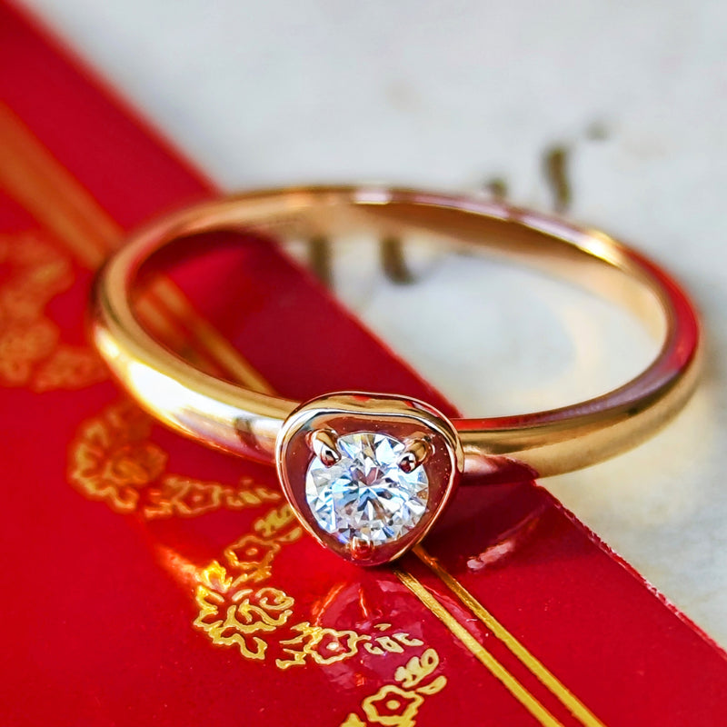 Cartier カルティエ ディアマンレジェ
ドゥハート ダイヤモンドリング 18金 52