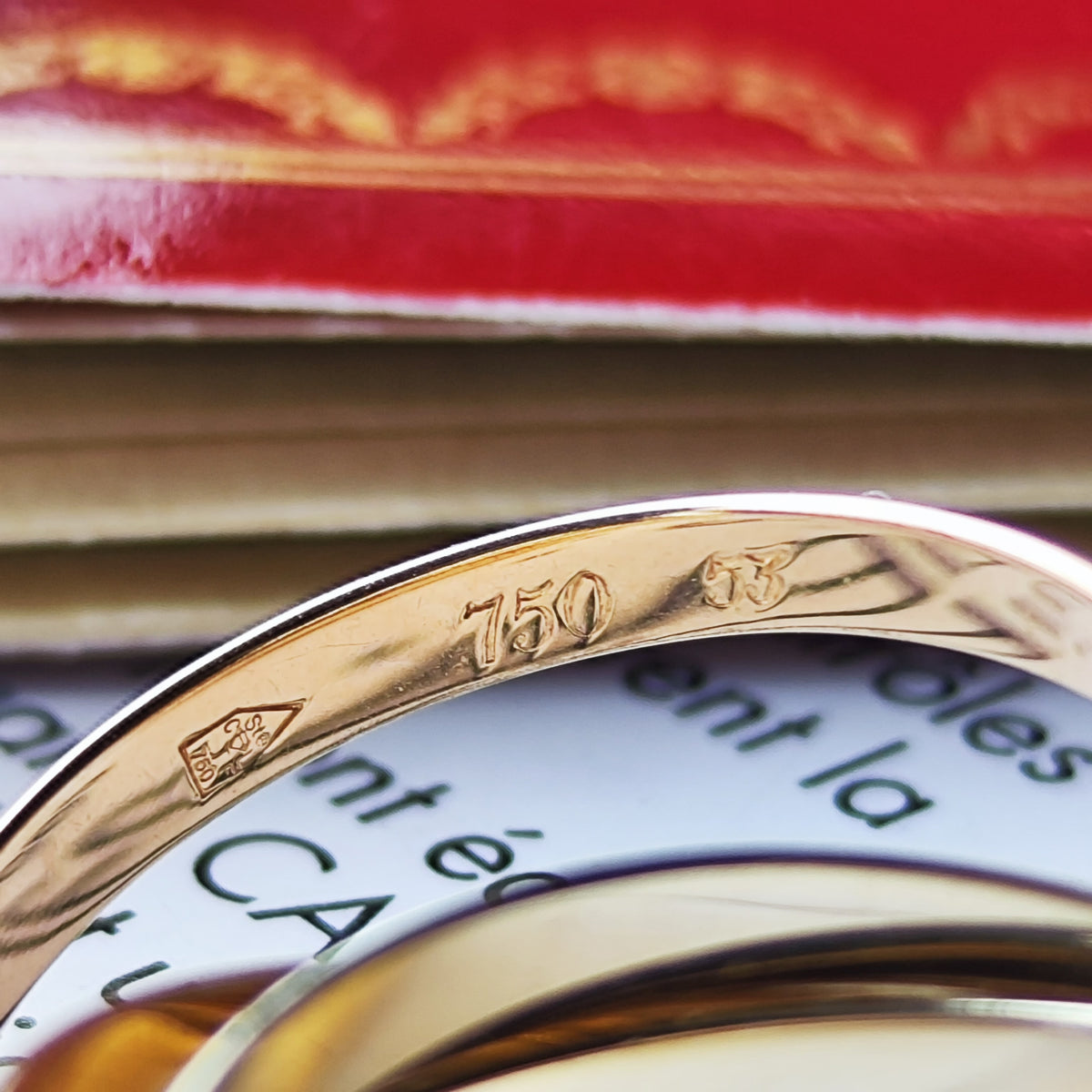 Cartier カルティエ トリニティ5連 53