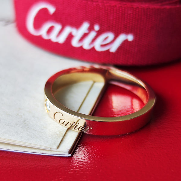 Cartier カルティエ Cドゥ ダイヤモンドリング 18金PG 15号