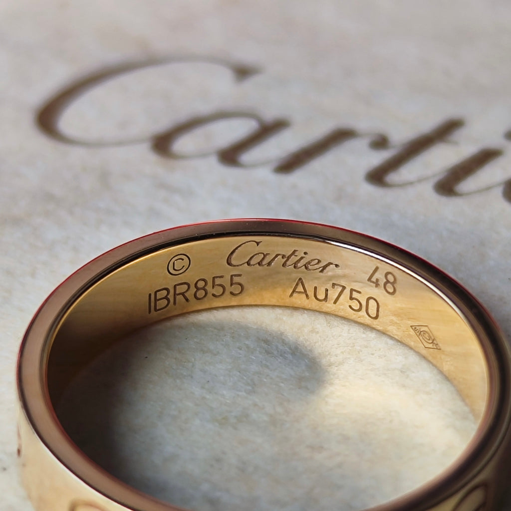 Cartier カルティエ ミニラブリング 18金PG 48