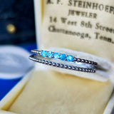 天然パライバトルマリン 5石 プラチナリング