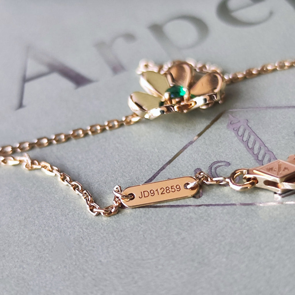 Van Cleef & Arpels ヴァンクリーフ&アーペル フリヴォル ミニ エメラルド ブレスレット