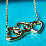 TIFFANY &Co ティファニー トリプルハートネックレス 18金YG