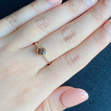 天然アンダリュサイト 天然ダイヤモンド リング