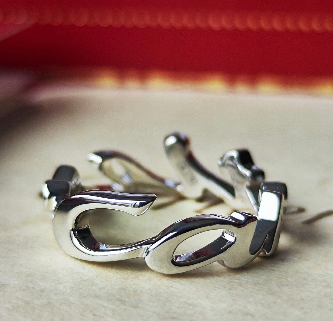 Cartier カルティエ シグネチャーリング 18金WG 51