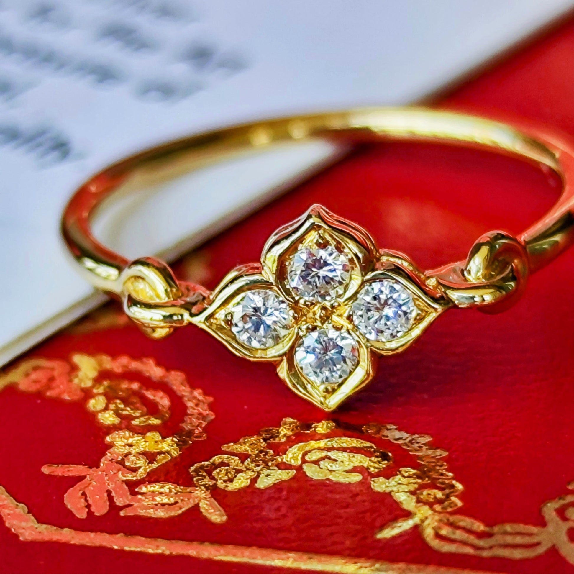 【廃盤Cartier】カルティエ ヒンドゥ ダイヤモンド 18金リング 11号