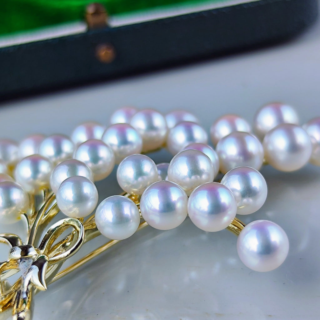 MIKIMOTO ミキモト あこや真珠 ヴィンテージブローチ