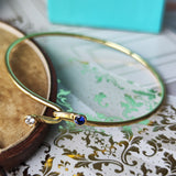 TIFFANY &Co ティファニー ダブルフック サファイア ダイヤモンド 18金YG