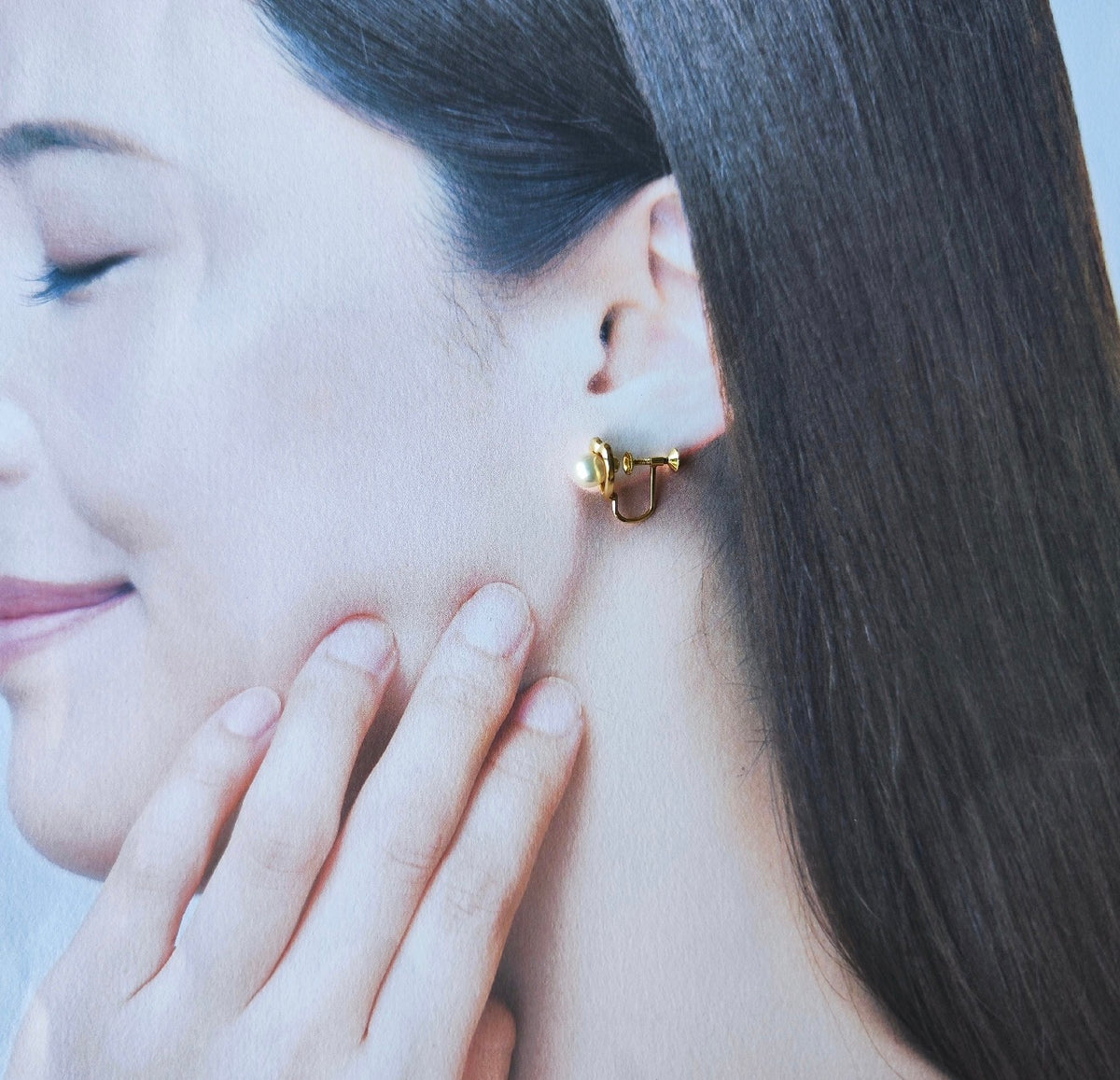 【オールドミキモト 】MIKIMOTO ミキモト あこや真珠 イヤリング 14金
