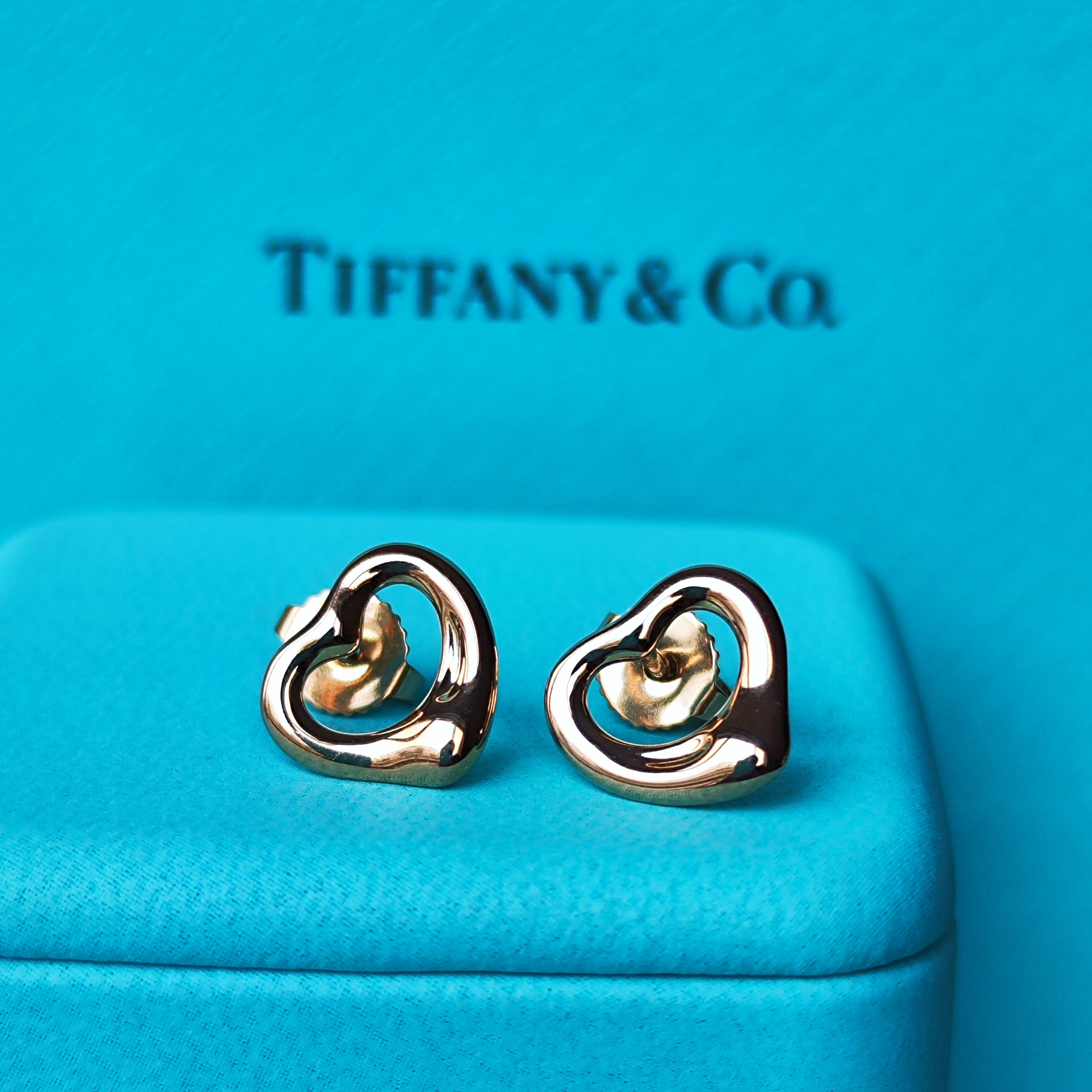 TIFFANY &Co ティファニー オープンハート 18金PG ピアス