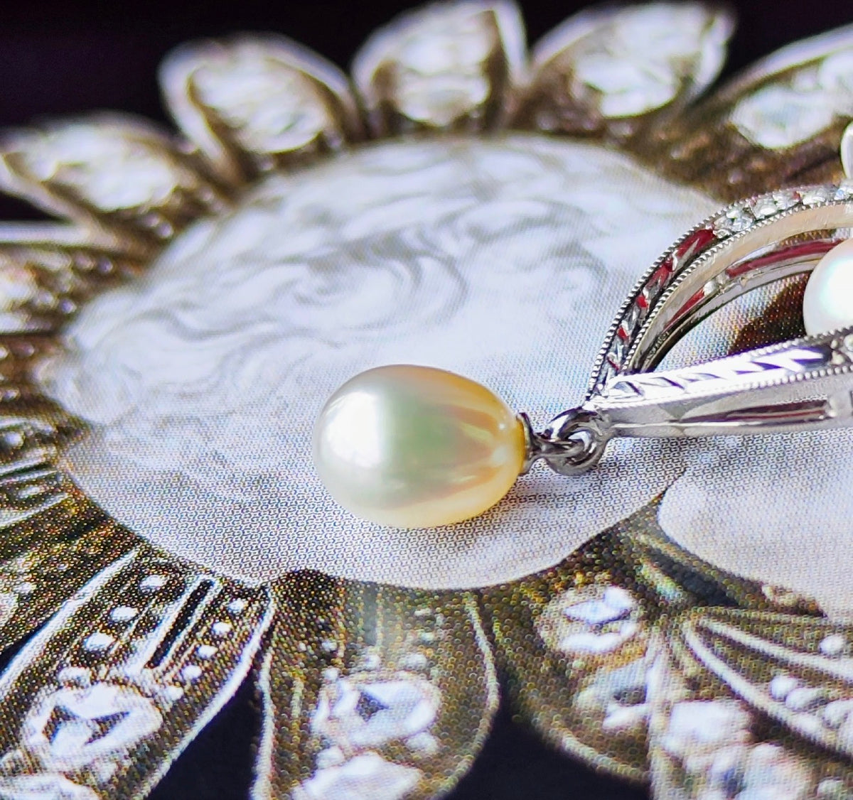 MIKIMOTO ミキモト あこや 淡水真珠 プラチナネックレス
