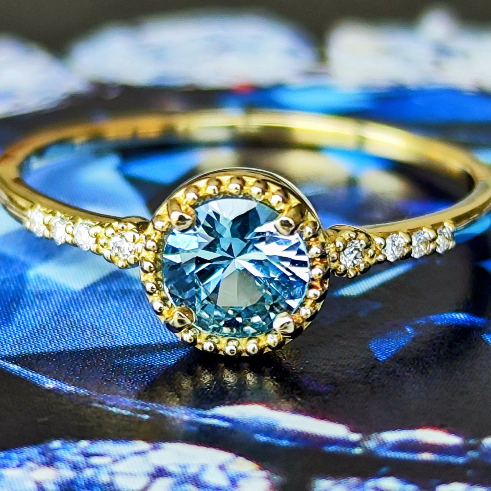 カンチャナブリ産】天然サファイア 天然ダイヤモンド リング – Mico宝飾店