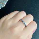 天然コバルトブルースピネル 天然ダイヤモンド リング