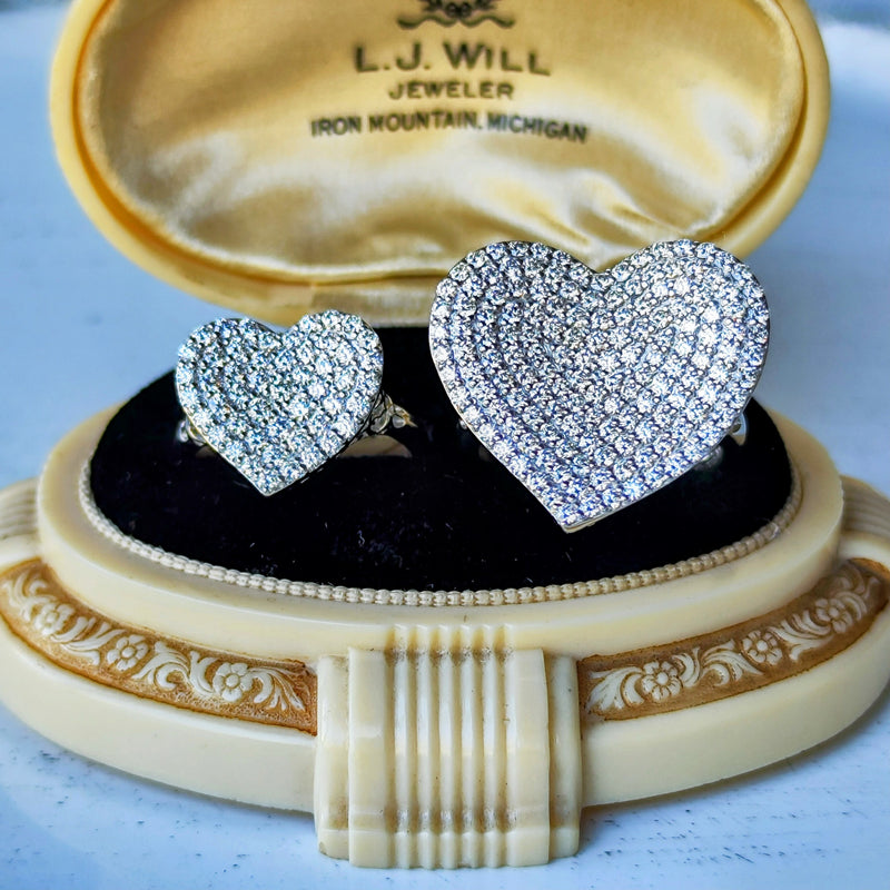 【全石 ハート&キューピッド】天然ダイヤモンド ハートモチーフ 1.90ct リング