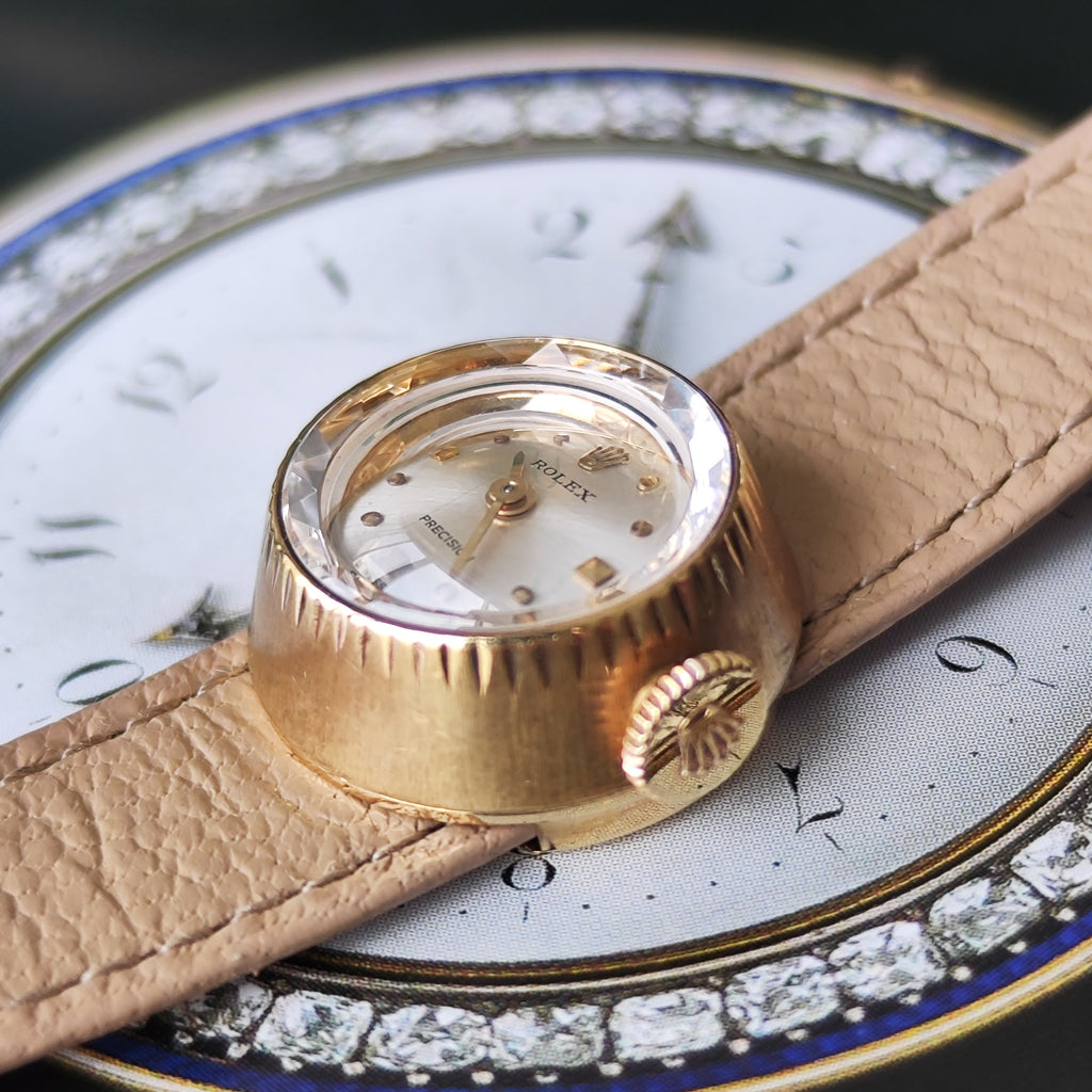 【ROLEX CHAMELEON】ロレックス カメレオン 18金無垢 手巻き腕時計 OH済み