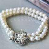 MIKIMOTO ミキモト あこや真珠 2連ブレスレット