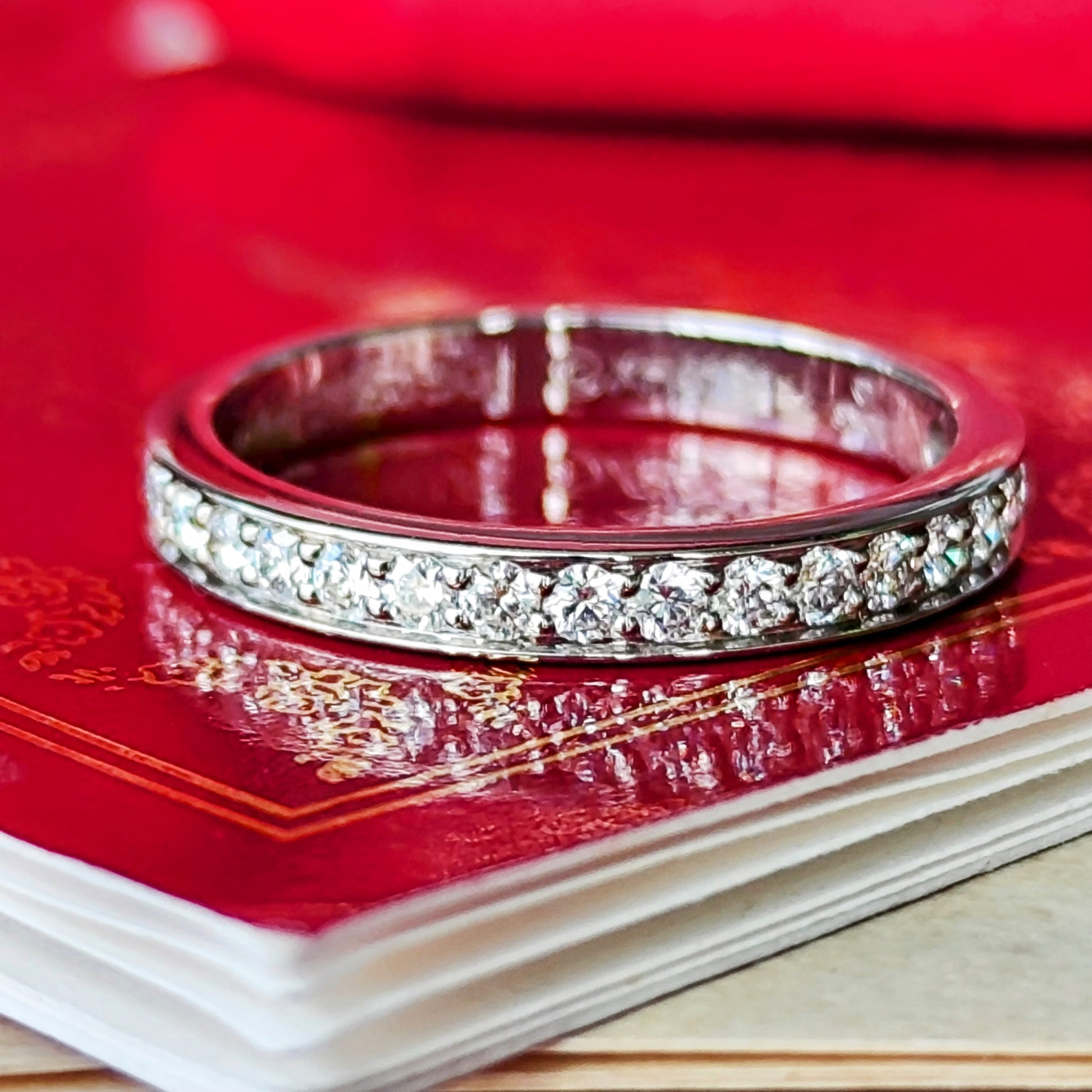 Cartier カルティエ ダイヤモンド ハーフエタニティリング 50
