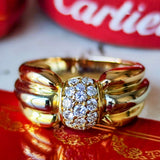 【Vintage Cartier】カルティエ LIVIA
リヴィア スリーカラー ダイヤモンドリング 11号