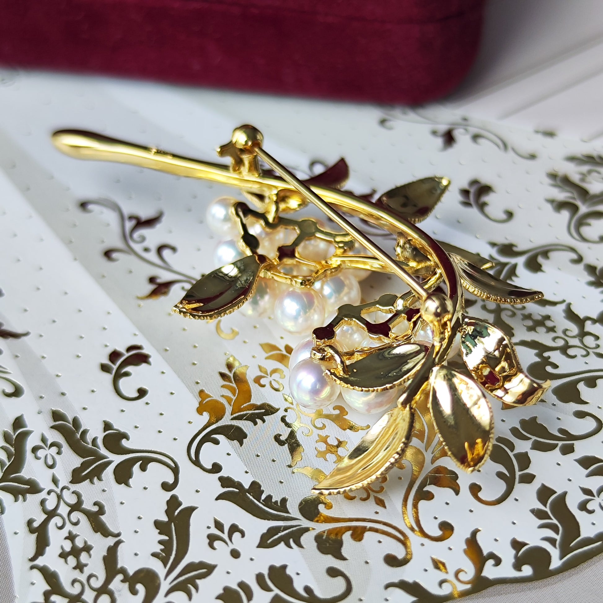 MIKIMOTO ミキモト あこや真珠 ブローチ