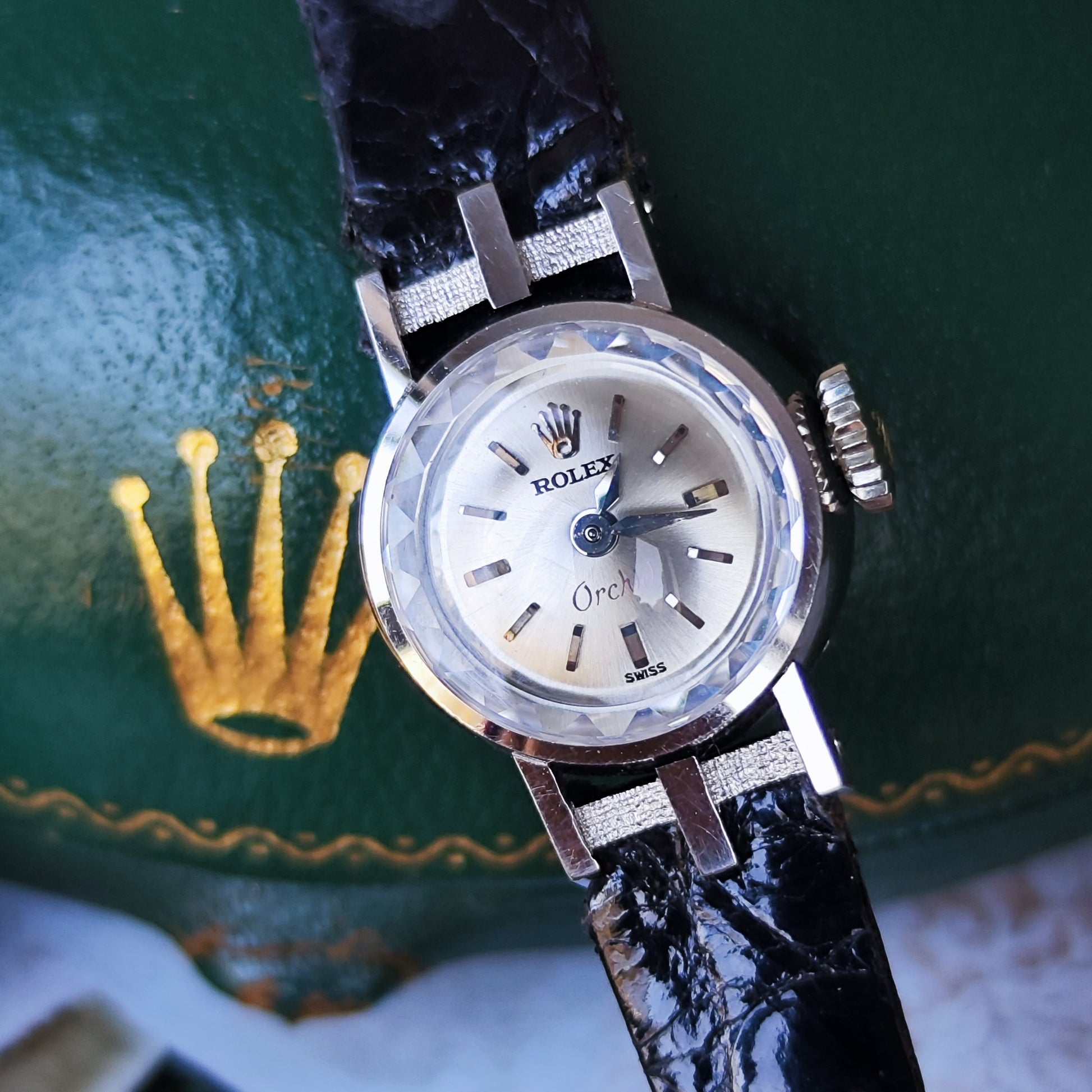 【OH済み】ROLEX ロレックス Orchid オーキッド 18金ホワイトゴールド 金無垢時計