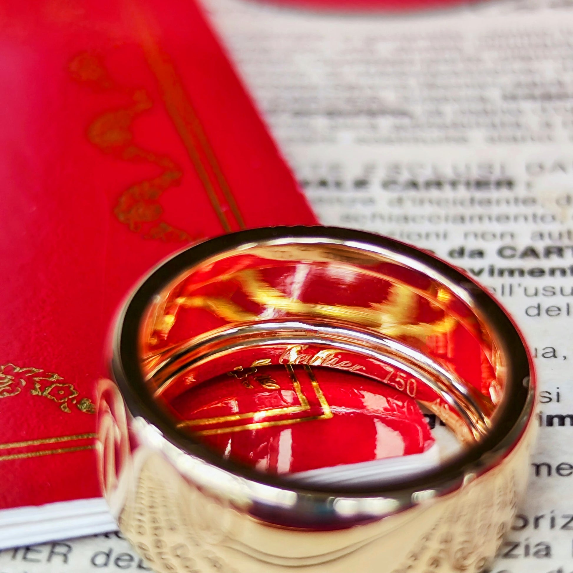 【Cartier 廃盤】カルティエ ハッピーバースデー リング 18金PG 49
