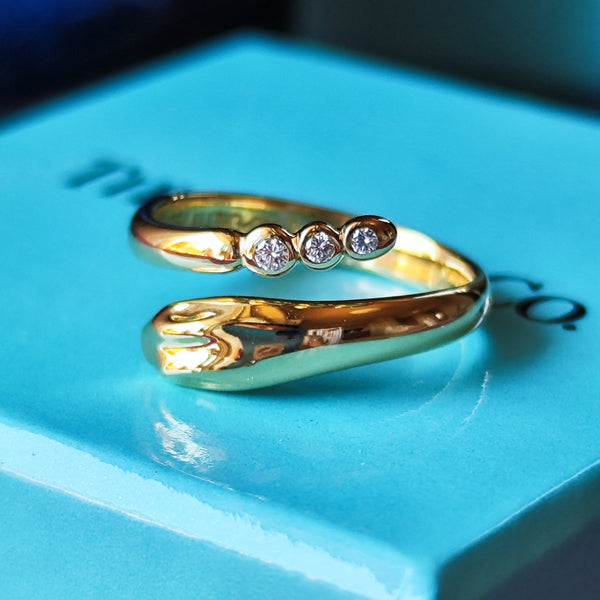 TIFFANY &Co ティファニー スネークリング ダイヤモンド リング