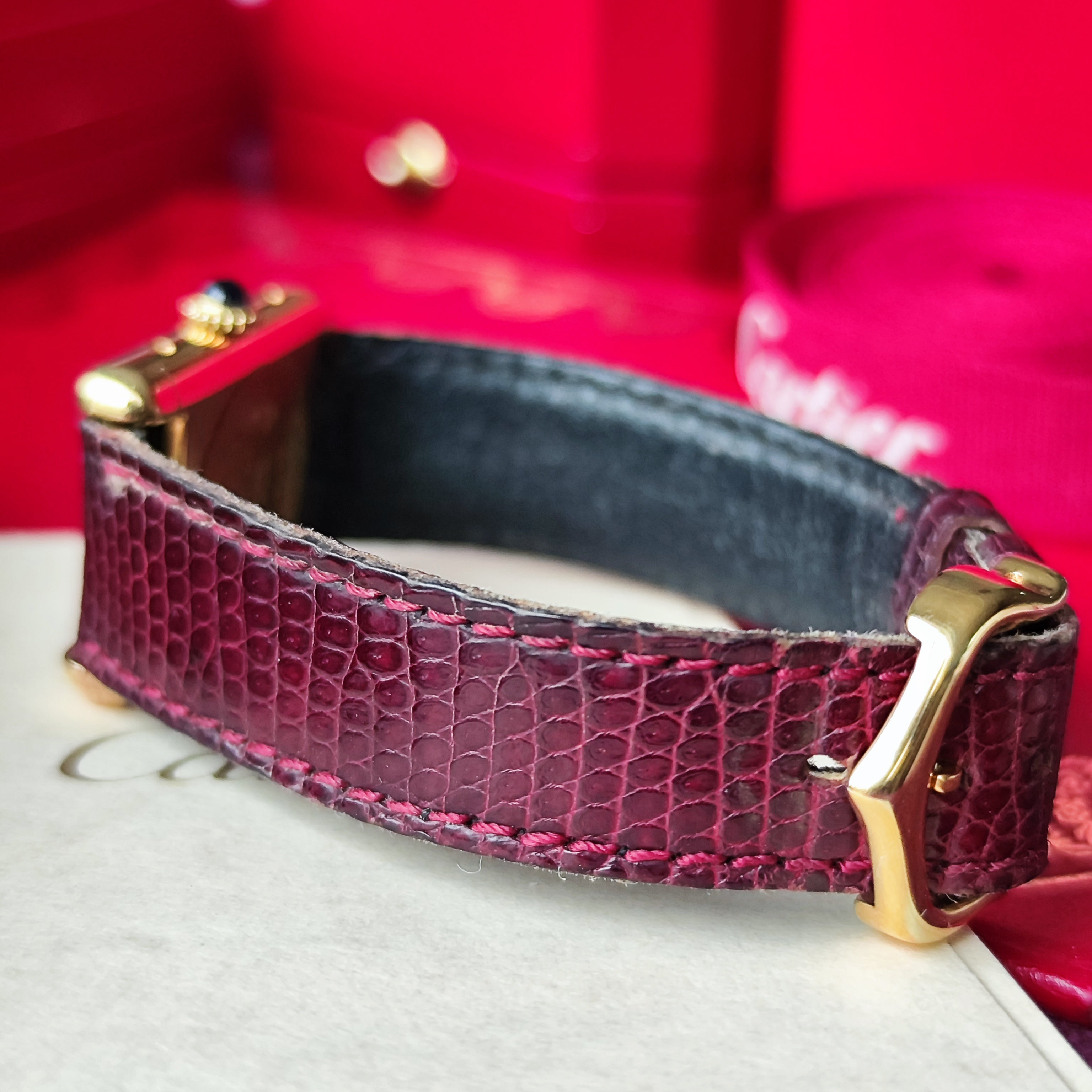 OH済み】Cartier カルティエ マストタンク ボルドー文字盤 手巻き