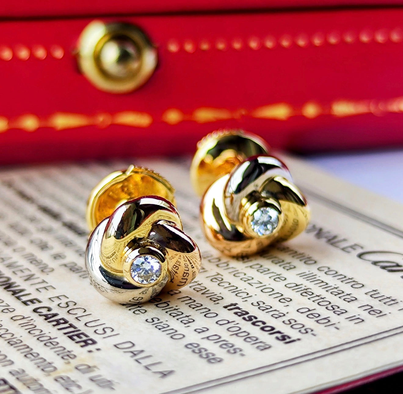 お値下げ不可！　Cartier トリニティ ピアス ダイヤモンド　カルティエ Cartier カルティエ トリニティピアス ダイヤモンド – Mico宝飾店