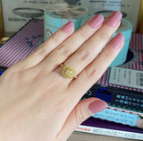 【イエローダイヤ】FANCY INTENSE YELLOW 1.0ct VS1 18金リング