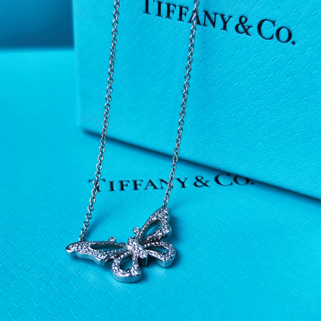 TIFFANY &Co ティファニー バタフライ蝶々 ネックレス