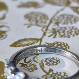 【三越百貨店】天然ダイヤモンド 1.0ct ヴィンテージリング 一文字