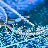 【初期の頃のルース】天然グランディディエライト 天然ダイヤモンド ネックレス