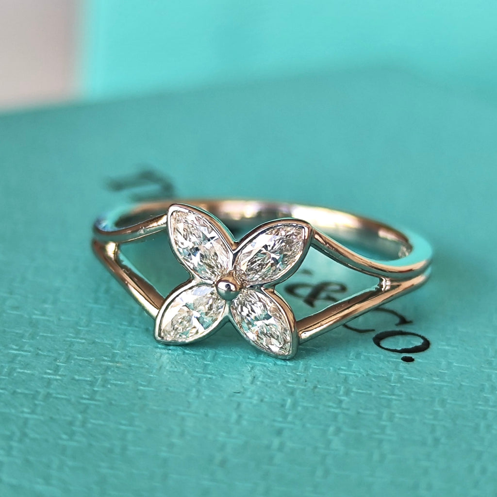 TIFFANY &Co ティファニー ビクトリア  フラワーリング