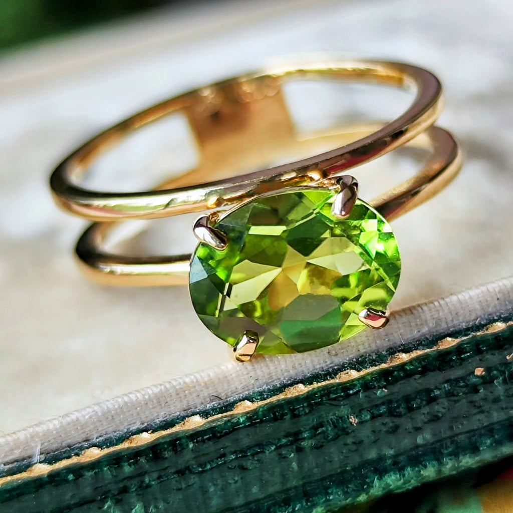 天然ペリドット 1.90ct 18金リング