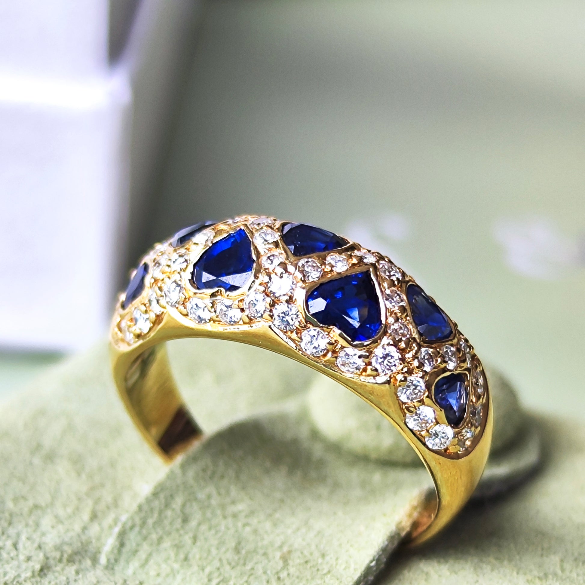 【Vintage Van Cleef & Arpels】ヴァンクリーフ&アーペル サファイア ダイヤモンドリング