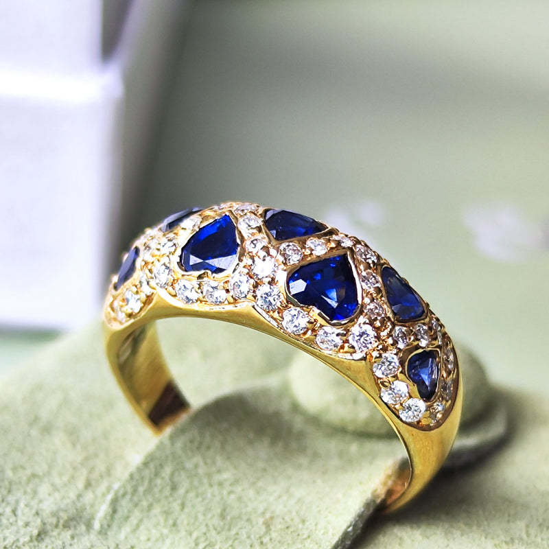 【Vintage Van Cleef & Arpels】ヴァンクリーフ&アーペル サファイア ダイヤモンドリング