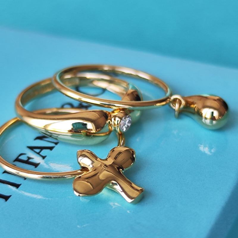 【TIFFANY】ティファニー ダブル ティアドロップ リング TIFFANY&Co. ティファニー ダブルティアドロップ ダイヤモンド