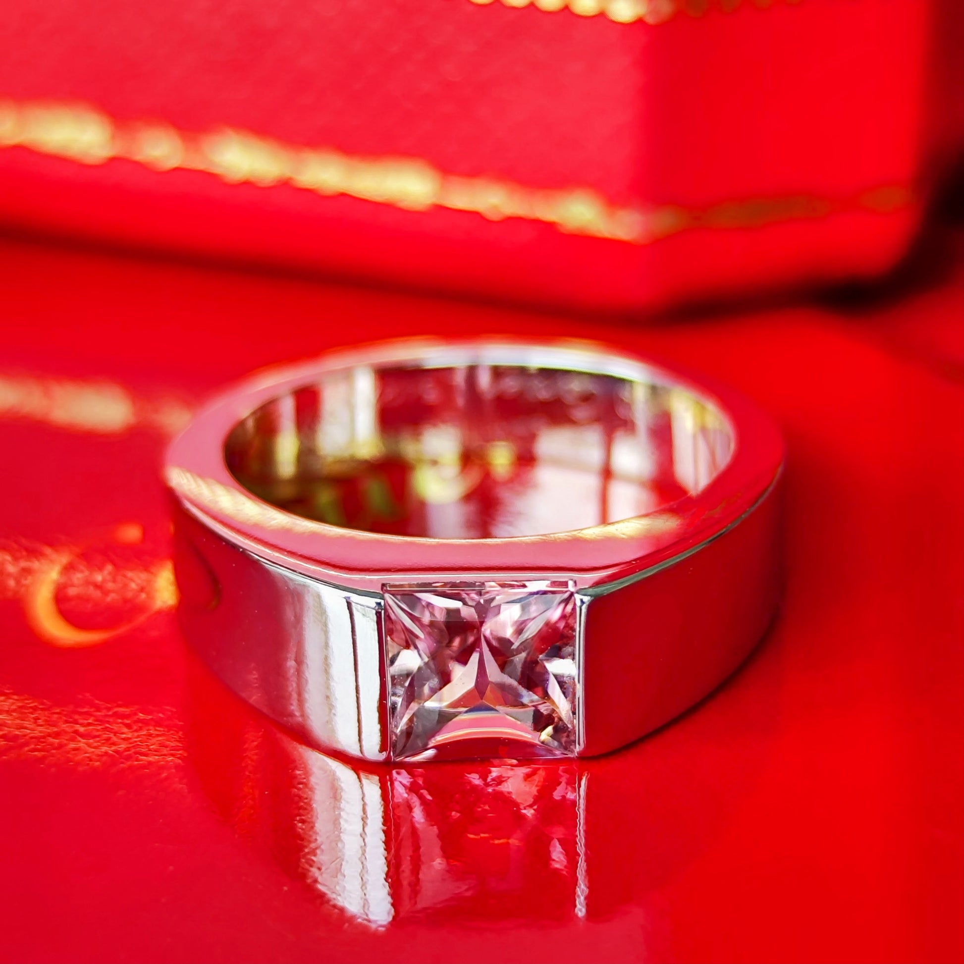 Cartier カルティエ タンク ピンクトルマリン 18金WG