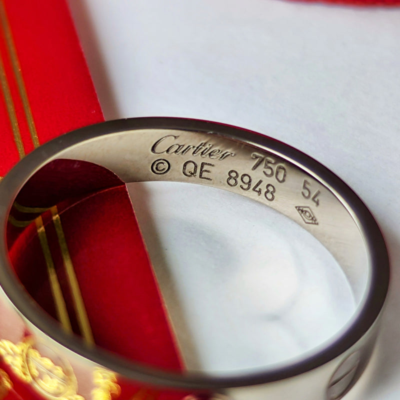 Cartier カルティエ ミニラブリング 18金WG 14号