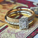 天然ダイヤモンド スタッキングリング