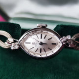 【OH済み 14金無垢】OMEGA オメガ ダイヤモンド 手巻き腕時計