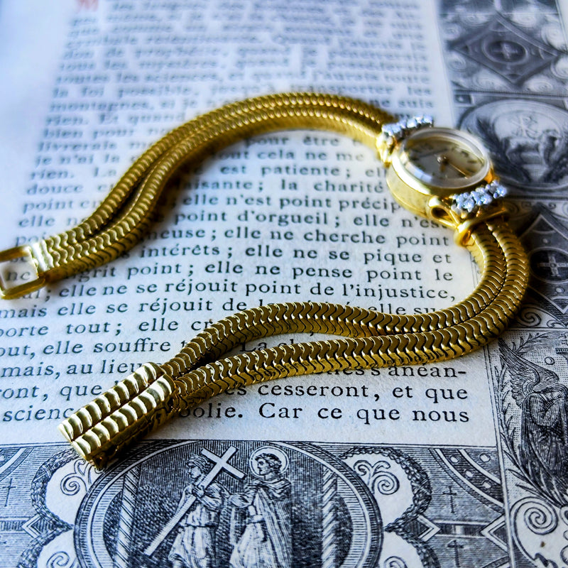 【OH済み】JAEGER LE COULTRE ジャガー・ルクルト バックワインド 金無垢時計