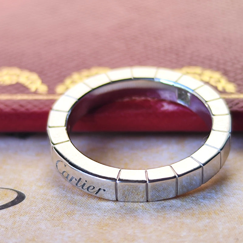 【廃盤 Cartier カルティエ】 ラニエール ダイヤモンド 18金WG 49