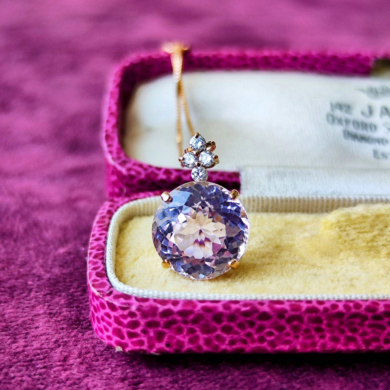 arimoto Jewelry  天然クンツァイトネックレス ヘッド 天然クンツァイト 7.10ct 天然ダイヤモンド ネックレス – Mico宝飾店